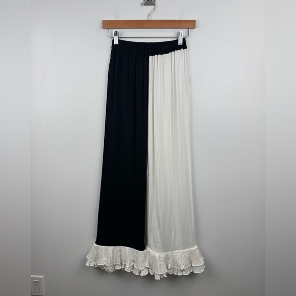 Sleeper Women Colorblock Black White Pajama Pant Size XS - Picture 1 of 5